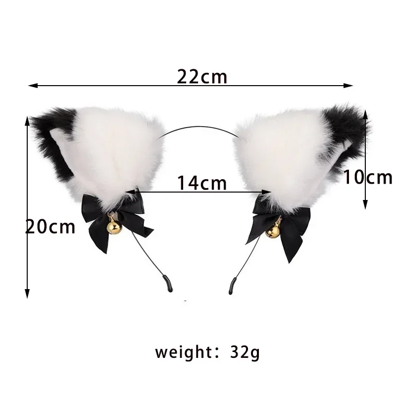 4pcs Cute Fox Tail Anal Plug Cat Ears Headbands Nipple Clip Neck Collar Set Erotic Cosplay Sex Toys for Women for Couples Erotic