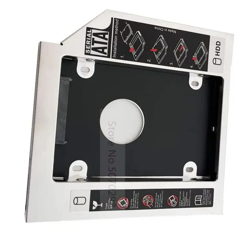 Aluminum 12.7mm 2nd HDD SSD Hard Drive Optical Caddy Adapter for Acer Aspire 5749Z 5750G 5750ZG 5755G 5930g 5742 5742G 5349zrl