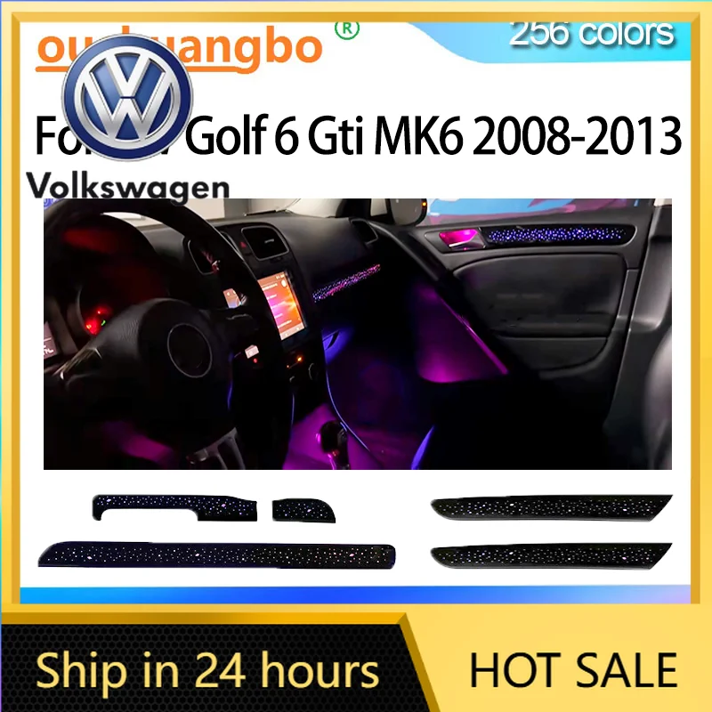 

Атмосферная подсветка Ouchuangbo для VW Volkswagen Jetta MK5 Golf, для VW Golf 6 GTI MK6 2008-2013, лампа атмосферного освещения, подсветка салона.