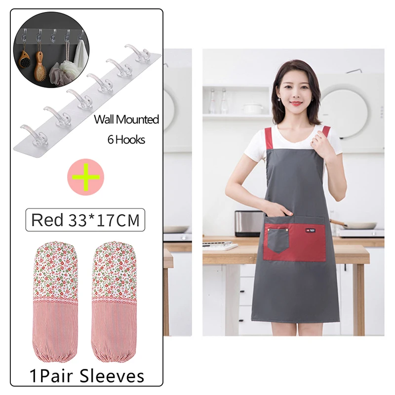 

Simple Apron Waterproof Oil-proof Bib Apron For Home Kitchen Cooking Sleeveless Fashionable Men And Women Waist