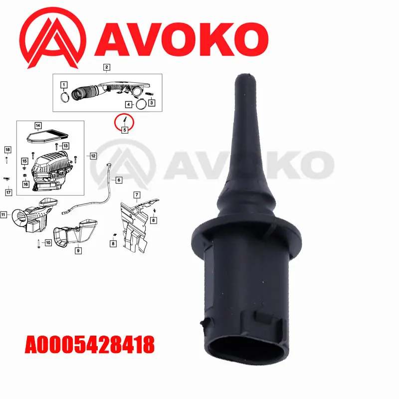 Ambient Outside Air Temperature Sensor For MB Mercedes Benz A208 C117 C208 C218 W203 W204 W211 W164 W219 W221 R230