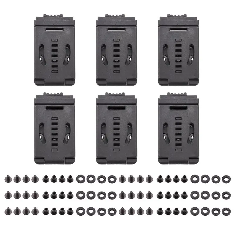 Special Offer~6PCS Travel Buckle Large Tek Lok Belt Clip Loop For Knife Kydex Sheath/Holster With Hardware, Special For DIY