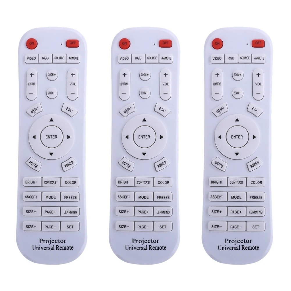 Mando a distancia Universal para proyector, accesorio de pieza para INFOCUS, SONY, BENQ, EPSON, VIEWSONIC, SAMSUNG