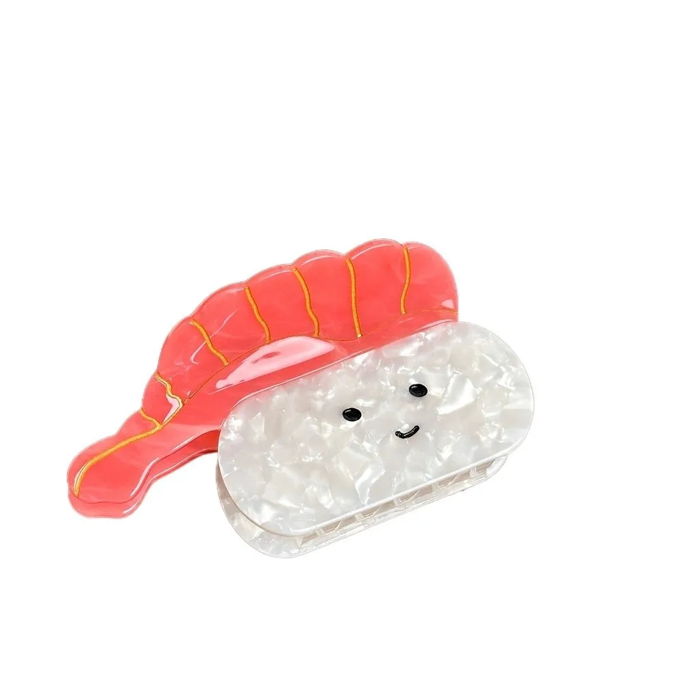 

Headwear Korean Style Sushi Hair Clip Sweet Cute Small Shark Clip Fish Cartoon Acetic Acid Claw Clip Headwear