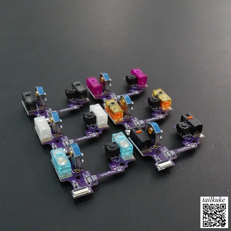 Suitable for Viper V3 Pro Mouse Front Small Board Assembly Without Welding Button Mouse Micro Encoder Hot Swap