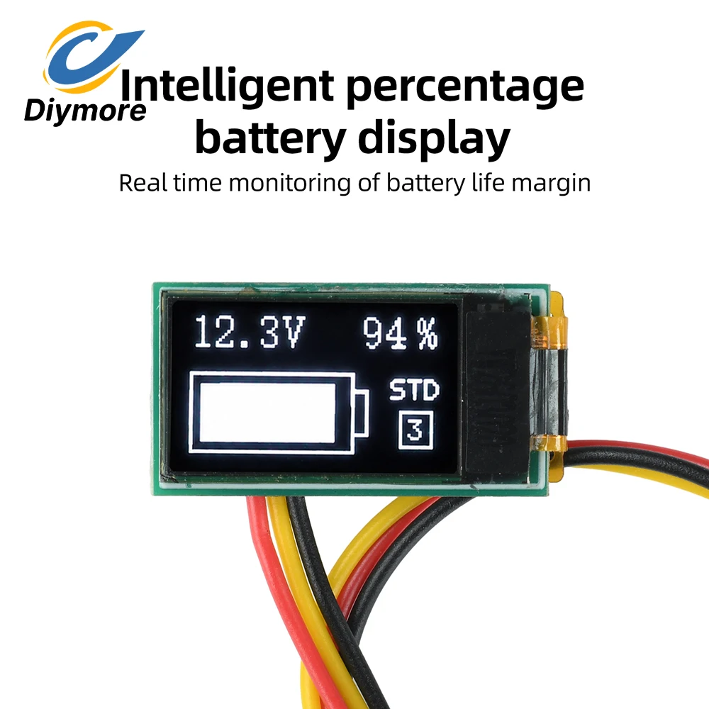 1S-6S LiPo Battery Voltage Percentage Tester OLED Digital Voltmeter 4.5-30V For RC Car Drone Energy Storage Monitoring Module