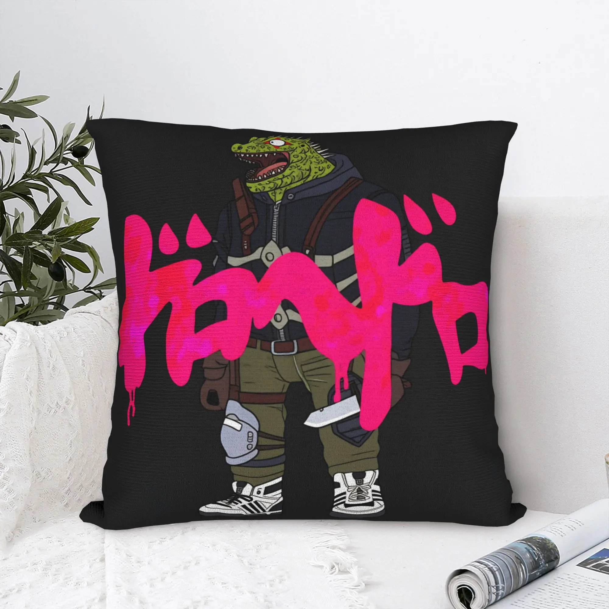 Pillow Cover Shin Dorohedoro Manga  Vintage Pillow Case For Sofa Bedroom Home Decor Pillowcases
