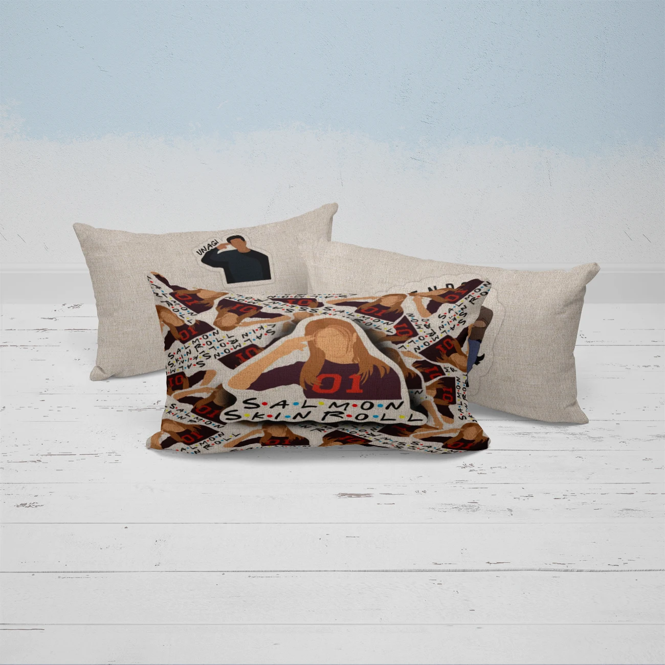 Friends Tv Show Pillows Decor Home 30X50 Cojines Decorativos Para Sofá Cartoon Throw Pillow Case Fashionable Linen Cushion Cover