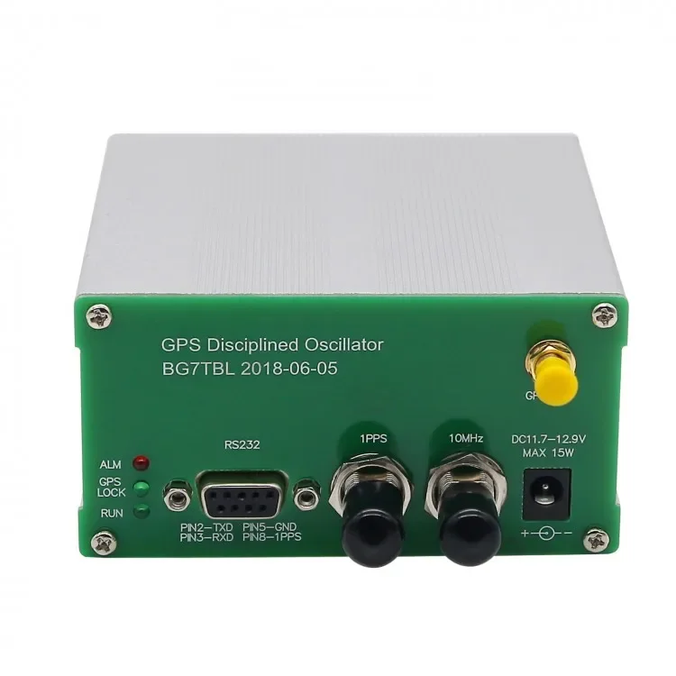 GPS Receiver GPSDO 10MHz 1PPS GPS Disciplined Clock with Antenna Power Supply