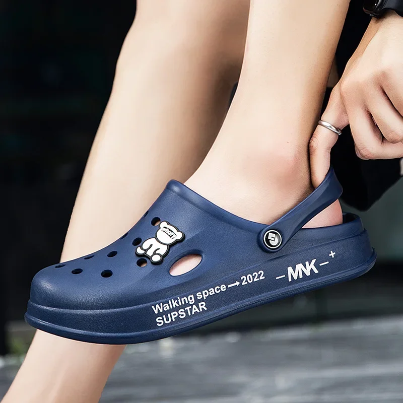 Women Hole Shoes Summer Couple EVA Sandals Girl Beach Shoes Home Slippers Summer Wading Sneaker Men and Women Sandals Slippers