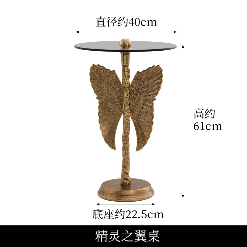 Corner shelf bedroom bedside retro coffee table side balcony small round   movable