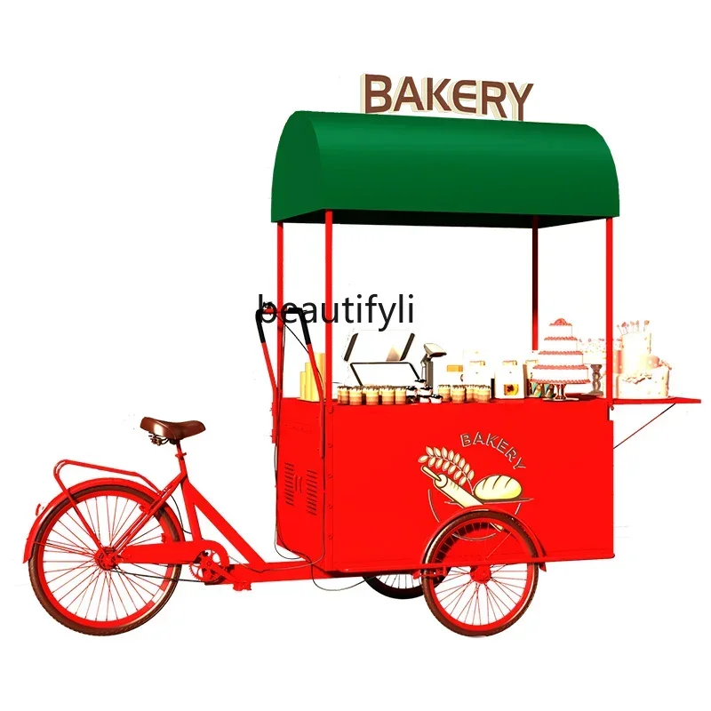 

L lStall car Food production car Night market promotion Outdoor mobile snack stall tricycle
