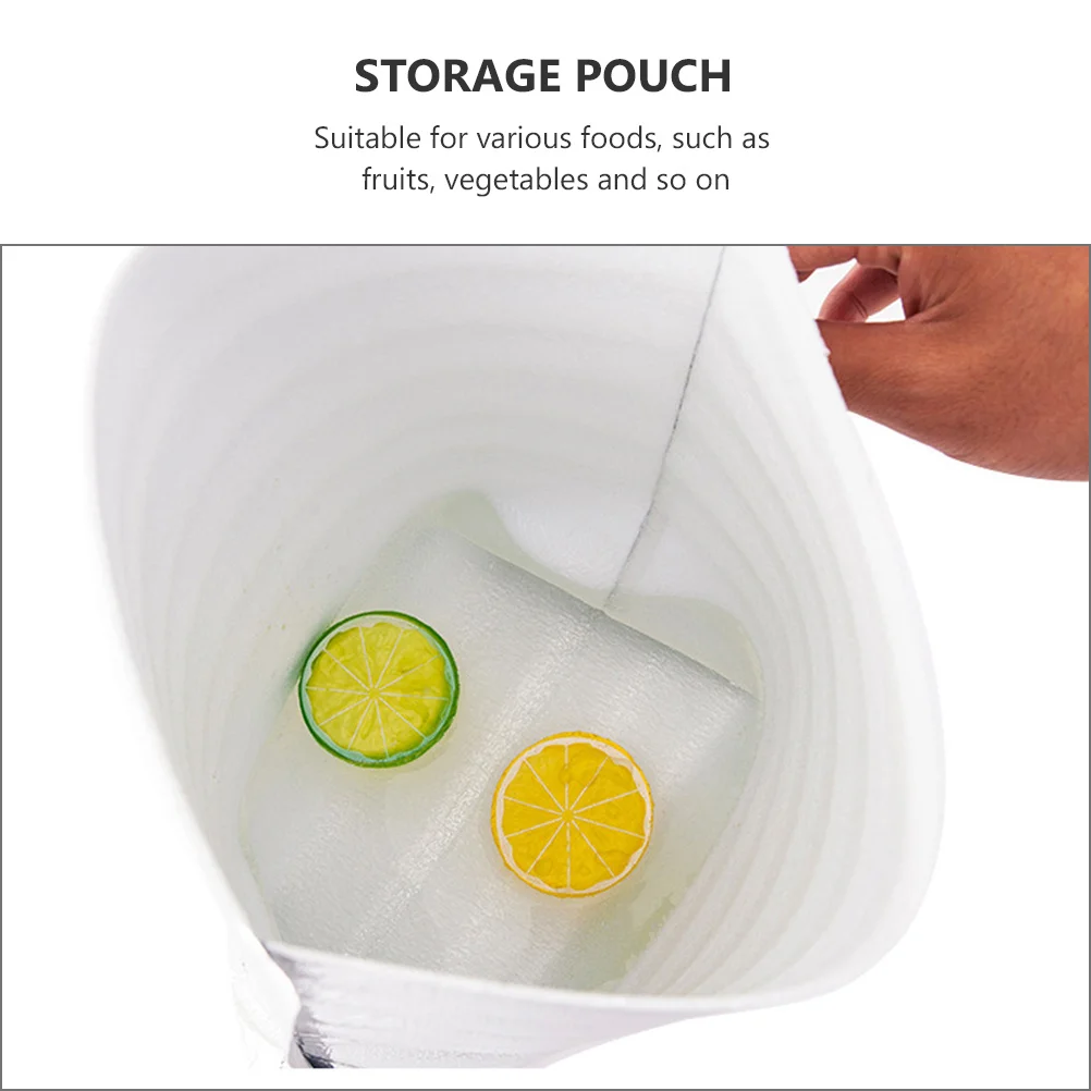 

20Pcs Lightweight Foldable Insulation Bags Aluminium Foil Pouches for Fresh Foods Aluminium Foil Bag Insulation Bag