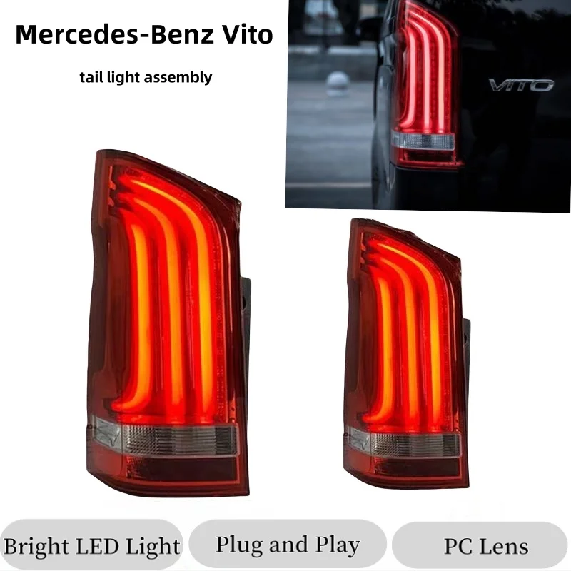 

For 16-23 Benz Vito V-Class W447 Tail Light Assembly Modification Vito High Matching V-class LED Running Lights Running Lights