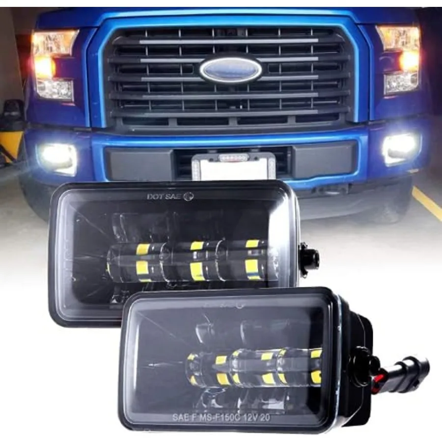 

Модернизированные светодиодные противотуманные фары для Ford F150 2015-2020, F250 F350 F450 F550 Super Duty 2017-2019, комплект из 4-дюймовых светодиодных противотуманных фар, 36 Вт