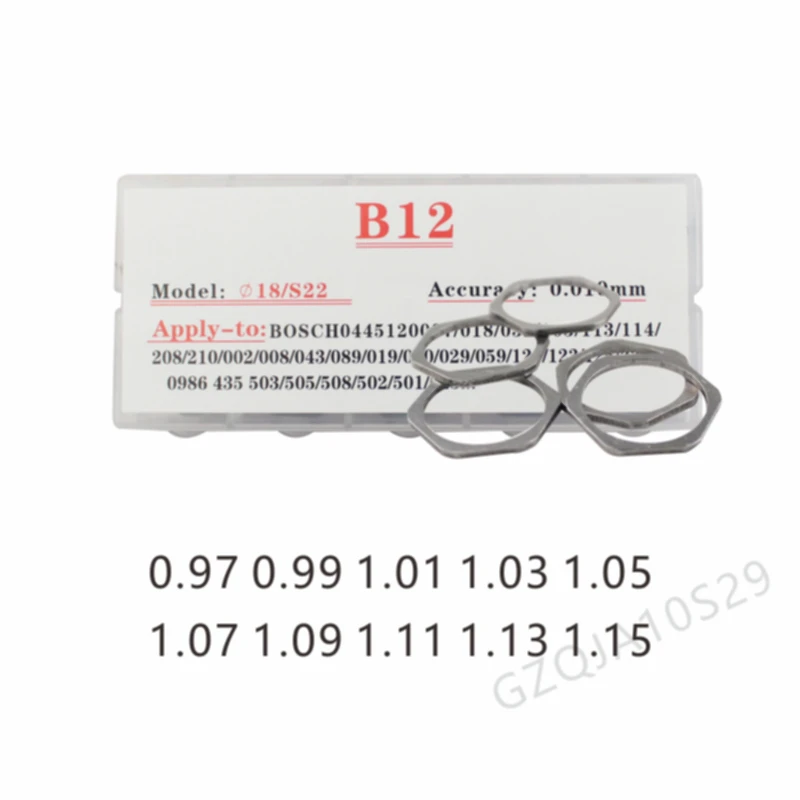 Adjustment Shim Washer Kits B11 B12 B13 B14 B16 B21 B22 B23 B24 B25 B26 B27 B31 B42 B37 adjusting shim injectors washers