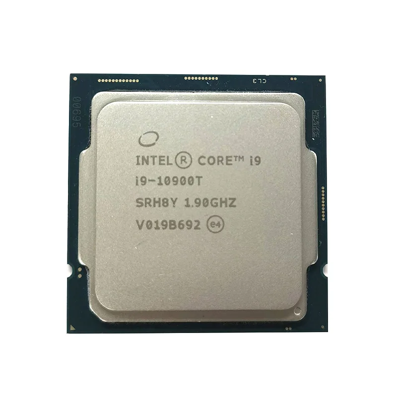 i9-10900T CPU 14nm 10 Cores 20 Threads 1.9GHz 20MB 25W New 10thGeneration Processor Socket LGA1200 for Z490 Motherboard