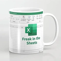 Tumbler Freak in The Sheets Excel Spreadsheet Mug Funny Gifts for Women Men Accountant Mug, Birthday Cup 11 Oz