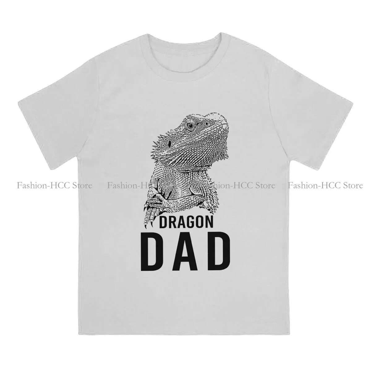 Bearded Dragon Dad Graphic Polyester TShirt Gecko Lover Printing Tops Leisure T Shirt Men Tee