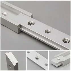 Aluminum T-track Slot Slider Sliding Bar T Slot Nut M6/M8 for 30/45 Type T-Track Jigs Screw Slot Fastener Woodworking Tools