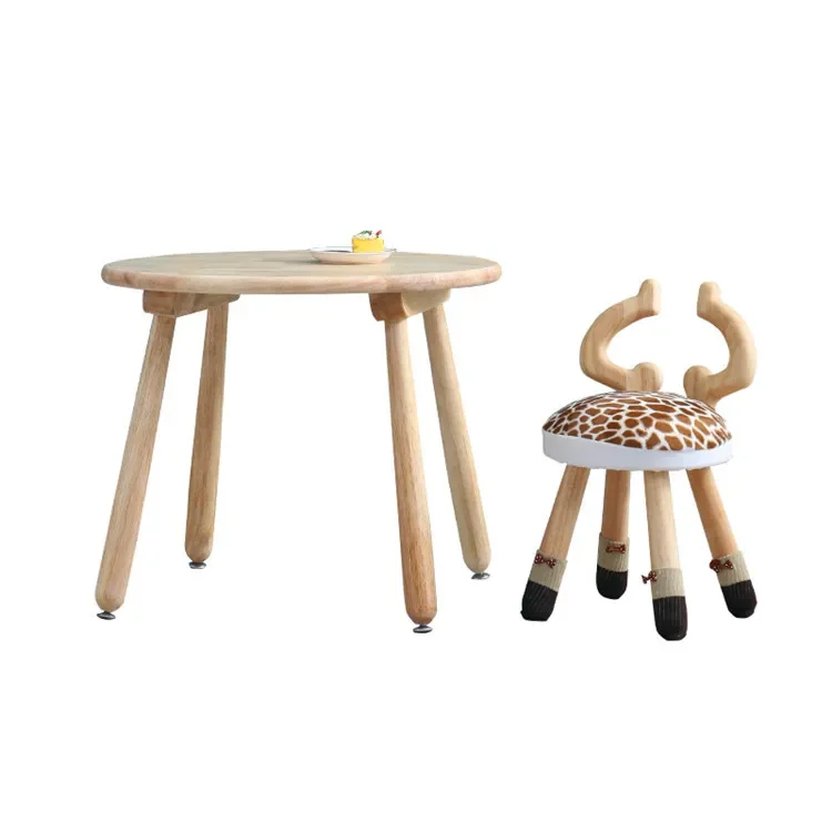 

Стол и стулья из массива дерева, квадратные, в форме арахиса/гороха, ручной работы, для детского сада, для рисования и чтения