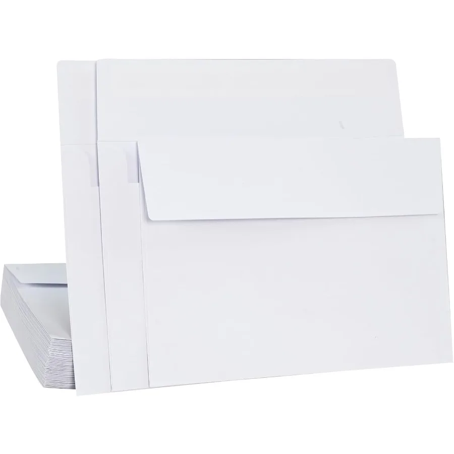 

50 Packs 4x6 Envelopes Self Seal Envelopes for Weddings Invitations Greeting Cards Ideal for Event Planners DIY Crafters and Pa