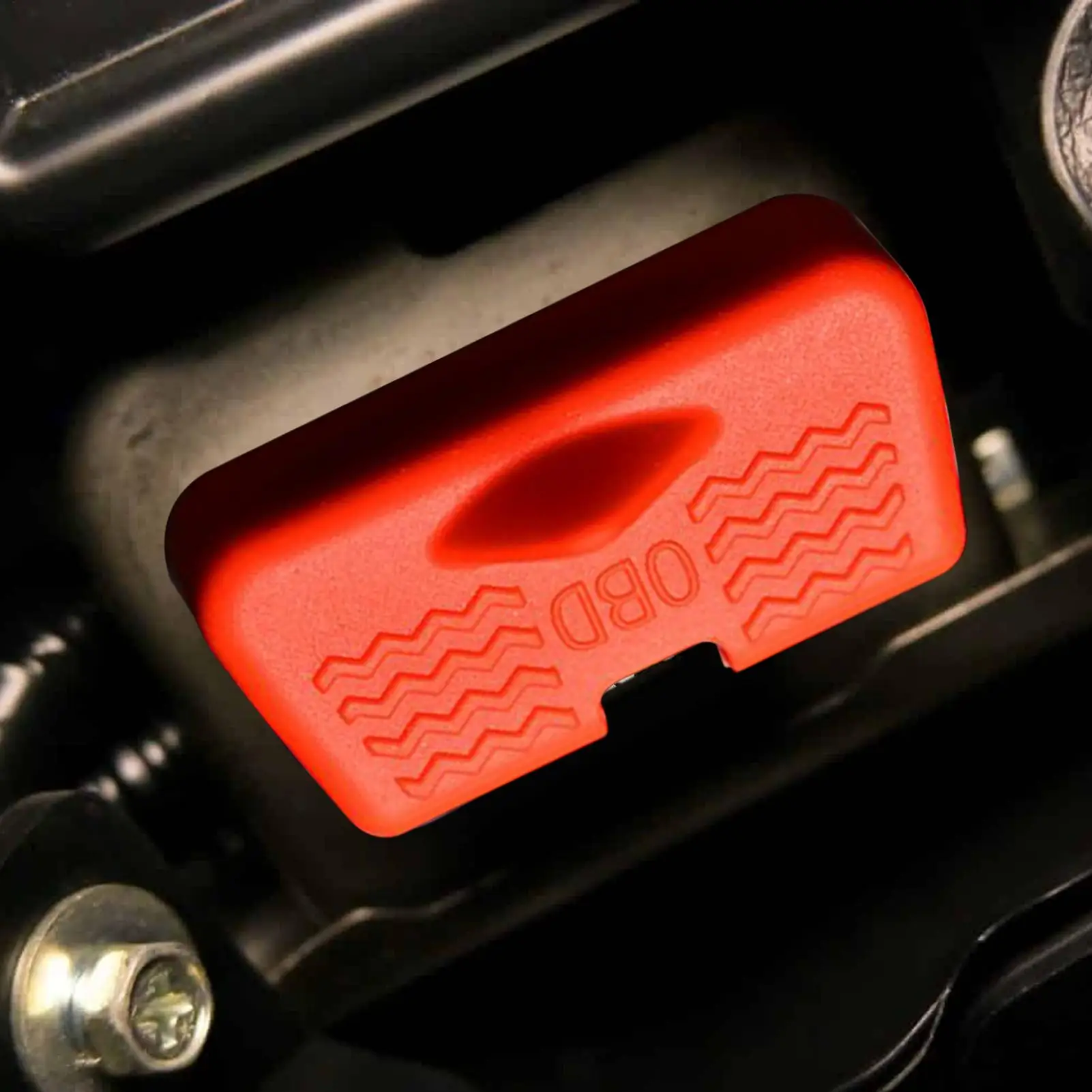 Obd-poortbeschermer voor auto's Siliconen waterdicht Stofdicht Anti-diefstal Autobenodigdheden Obd-scannerhoes voor SUV RV Voertuigreis