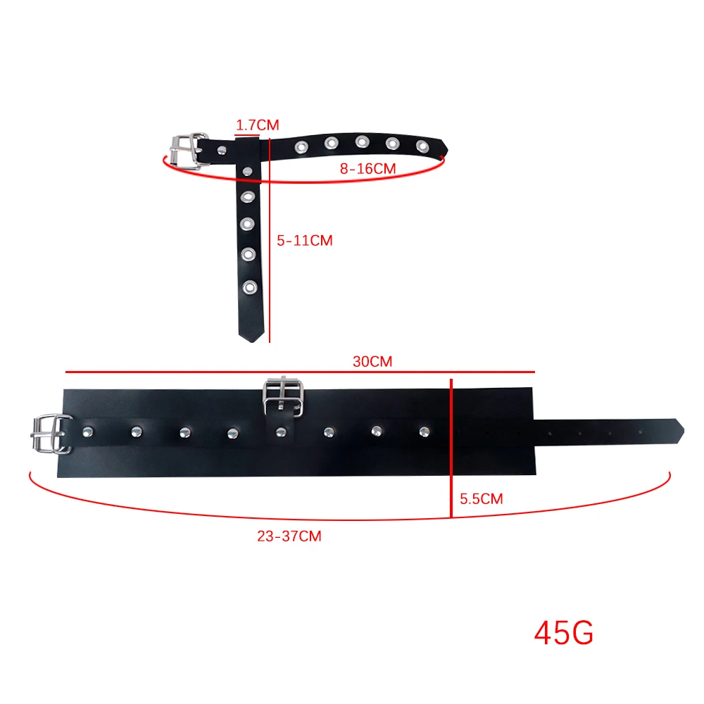 PU Leather Hand Wrist to Thumbs Cuffs Bondage Belts Cosplay BDSM Ankle Wrist Adjustable Strap with Toes Restraints Sex Toys