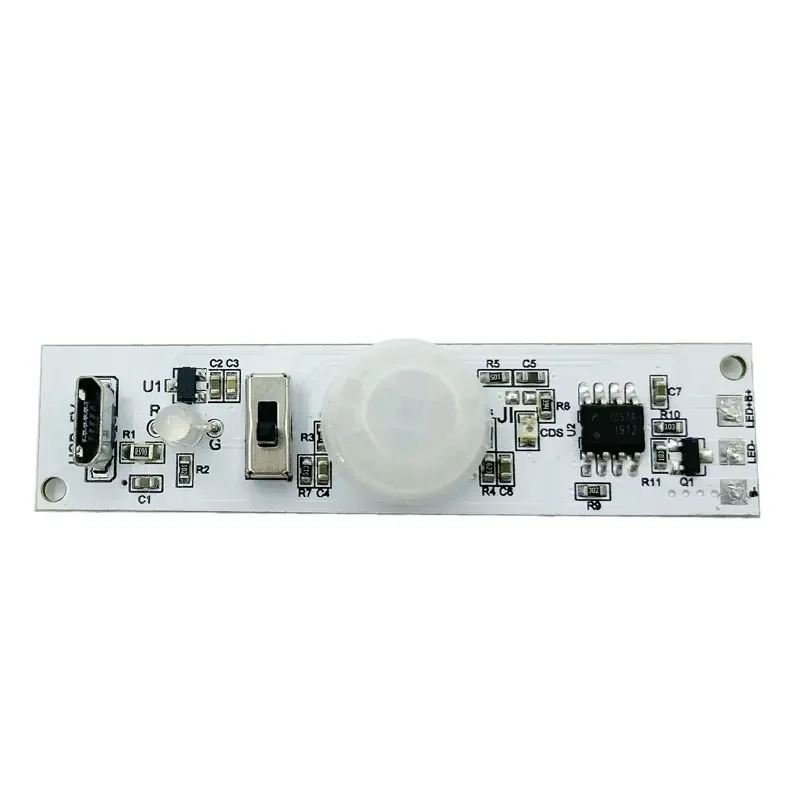 5V Micro Charging Port 3.7V Wardrobe Lamp Human Body Induction Circuit Board Kitchen Cabinet Sensor