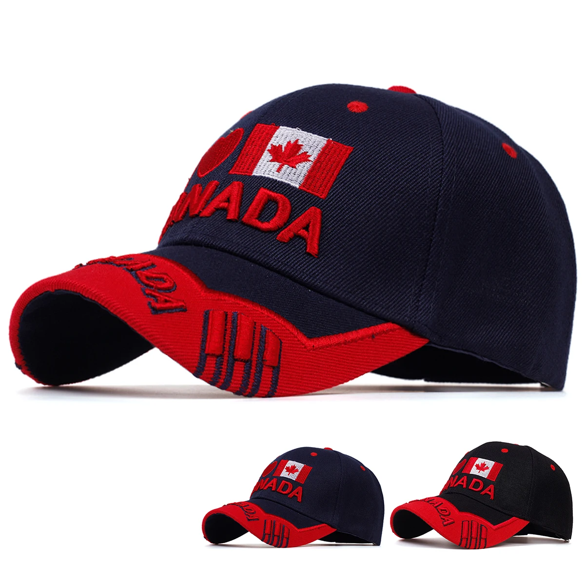 Unisex KANADA Stickerei Baseball Caps Frühling Herbst Outdoor Einstellbare Casual Hüte Sonnenschutz