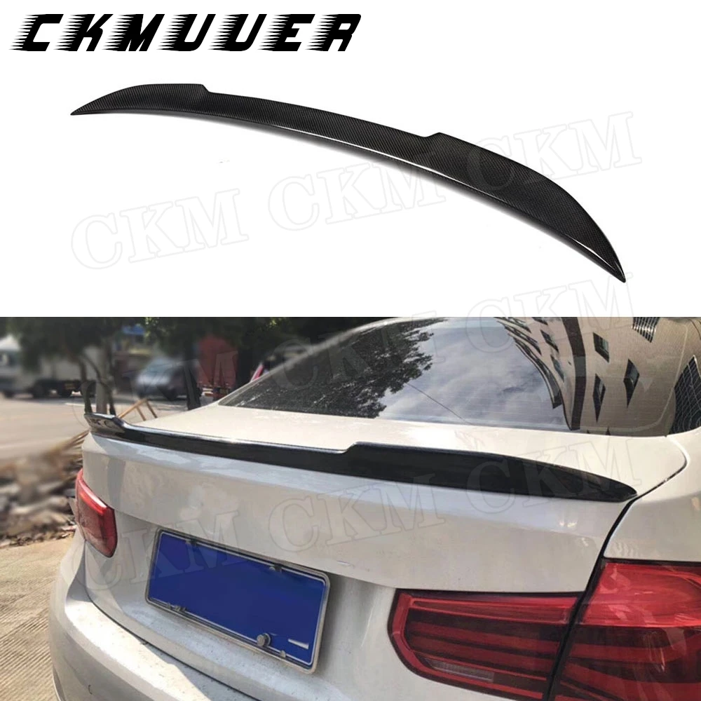 CKMUUER задний спойлер из углеродного волокна, багажник с утиными крыльями, FRP-спойлер для BMW 3 серии F30 F80 M3 320i 328i 335i 326D 2012-2018 C Style