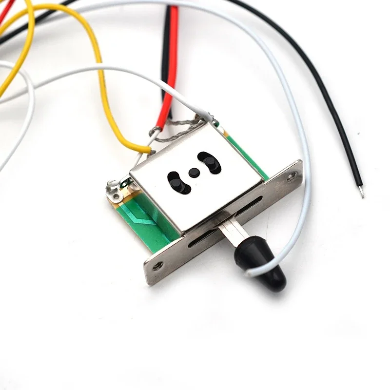 

Жгут проводов звукоснимателя для электрогитары, предварительно смонтированный 3-позиционный переключатель, звукосниматель HH для электрогитары ST, черный