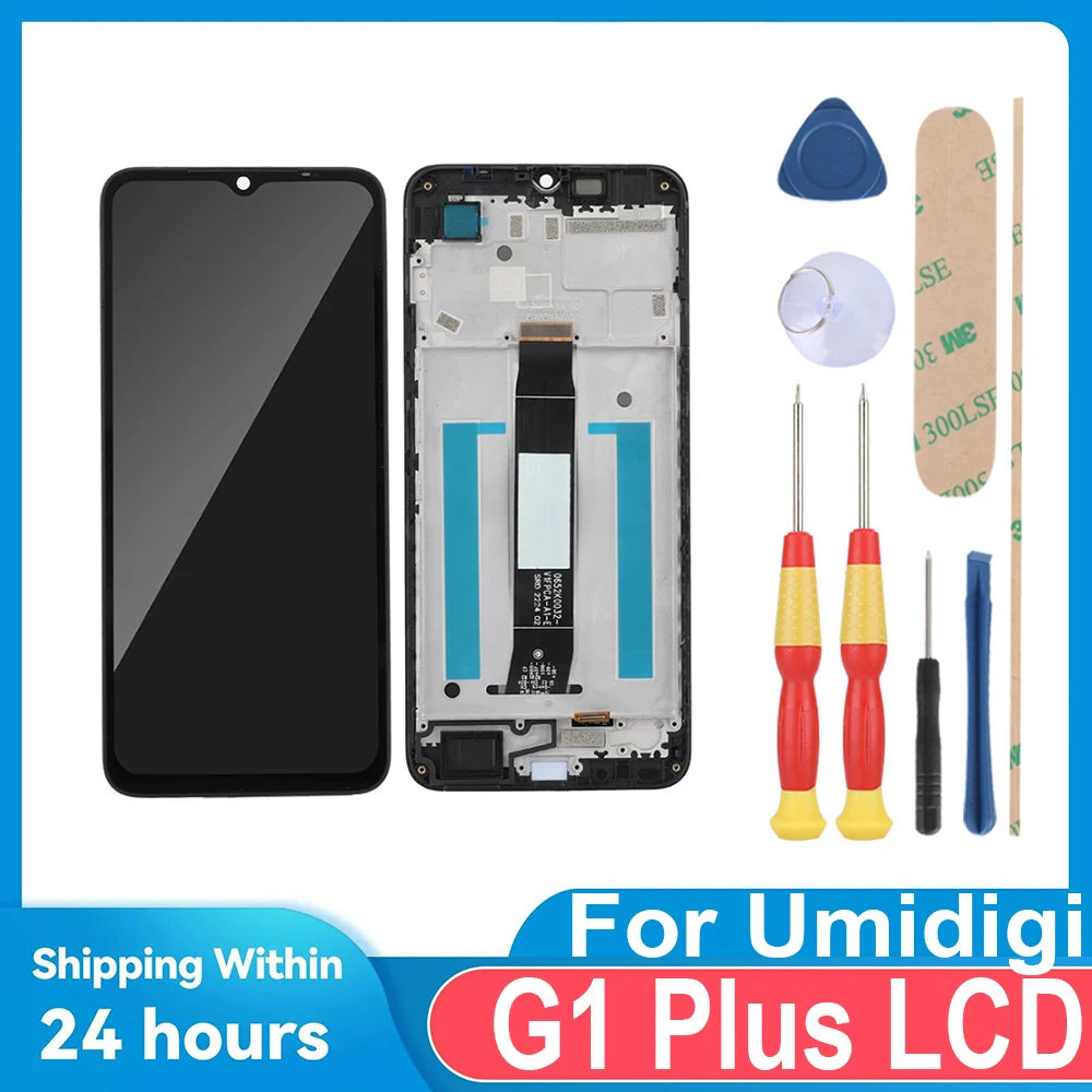 

Для Umidigi G1 Plus/ 6,52-дюймовый ЖК-дисплей FHD + + сенсорный экран + с рамкой