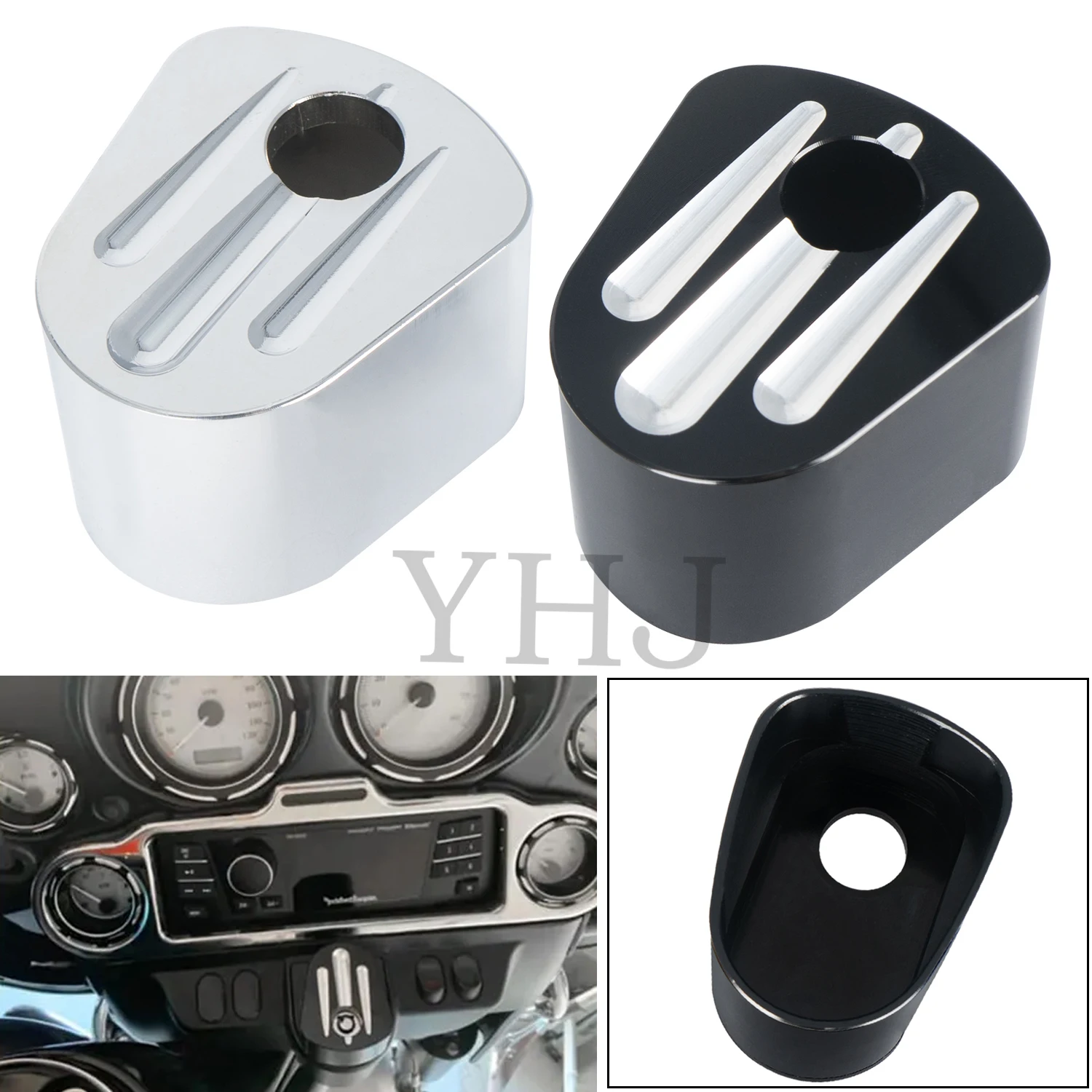 

For Harley Motorycle Touring Electra Road Street Tri Glide Ultra Classic FLHTCU 07-2013 Switch Lock Cover Ignition Switch Cover