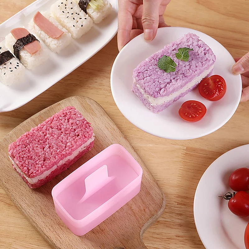 Rectangular Sushi Mold Musubi Making Kit Spam Kimbab Onigiri Household Kitchen Bento Accessories Rice Ball Maker Press Tool DIY