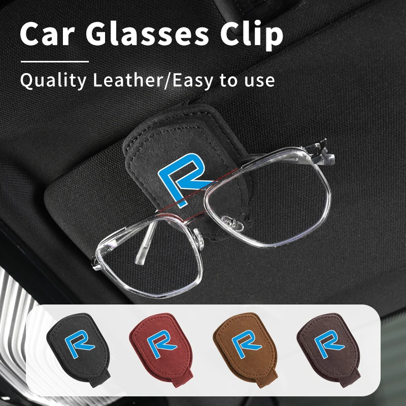 

Car Suede Glasses Clip Auto Sun Visor Eyeglass Hanger Clip For Volvo R XC40 XC60 XC70 XC90 V40 V60 V90 S60 S80 S90