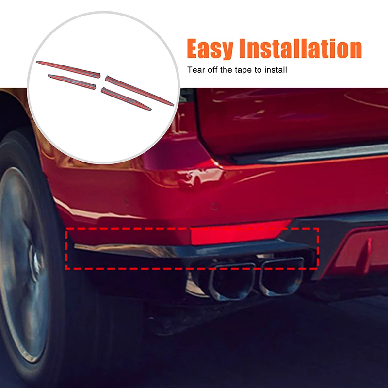 

For Cadillac Escalade 2021+ rear corner trim rear corner trim rear corner trim ABS piano black 4pcs (standard version)