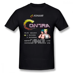 Contra T Shirt Contra T-Shirt Short Sleeve Classic Tee Shirt Funny Graphic Cotton Mens Plus size Tshirt High Quality 50922