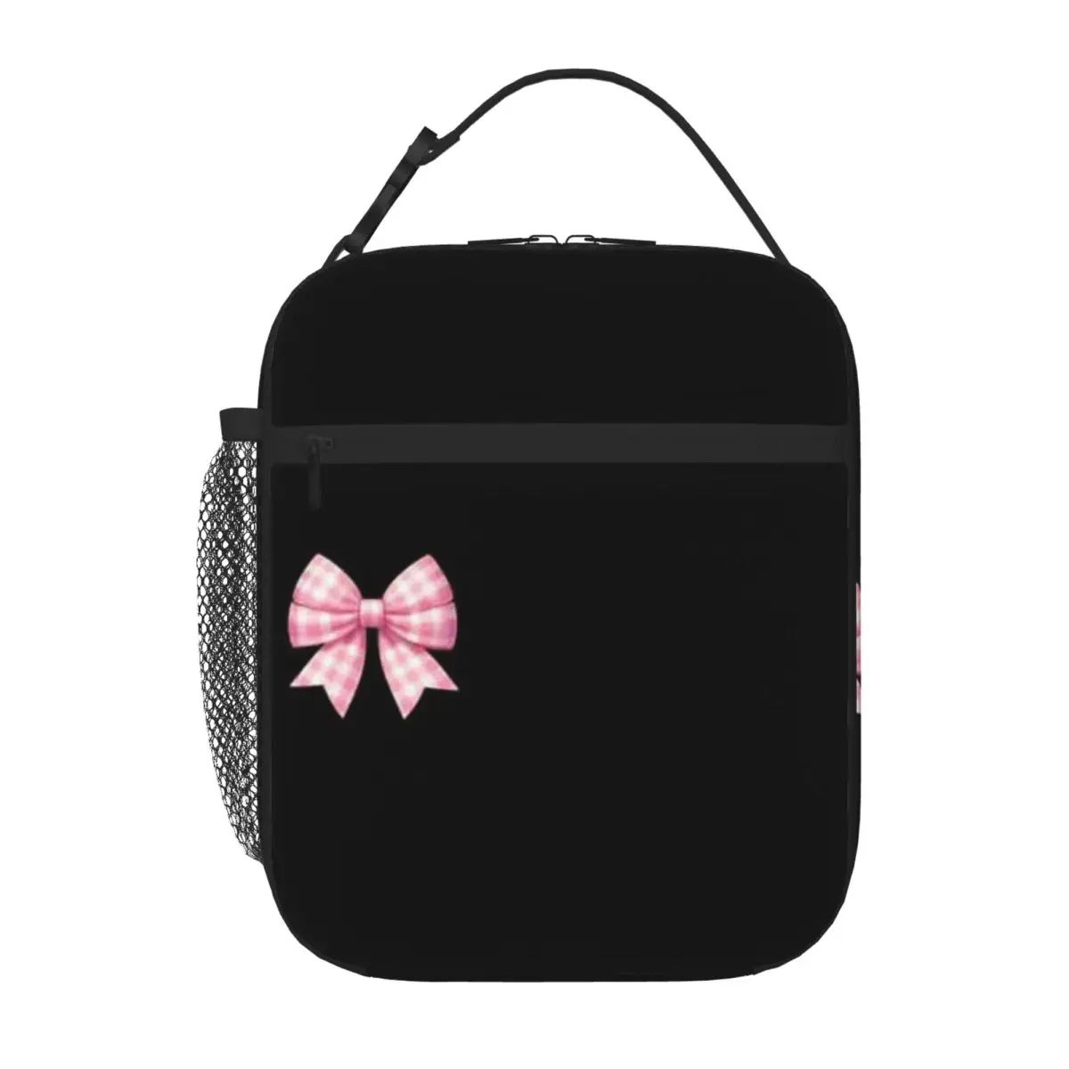Bestselling Cute Pink Coquette Bow Valentines Oversized Camping Lunch Bag Newborn Food Storage Kids Lunch Bag