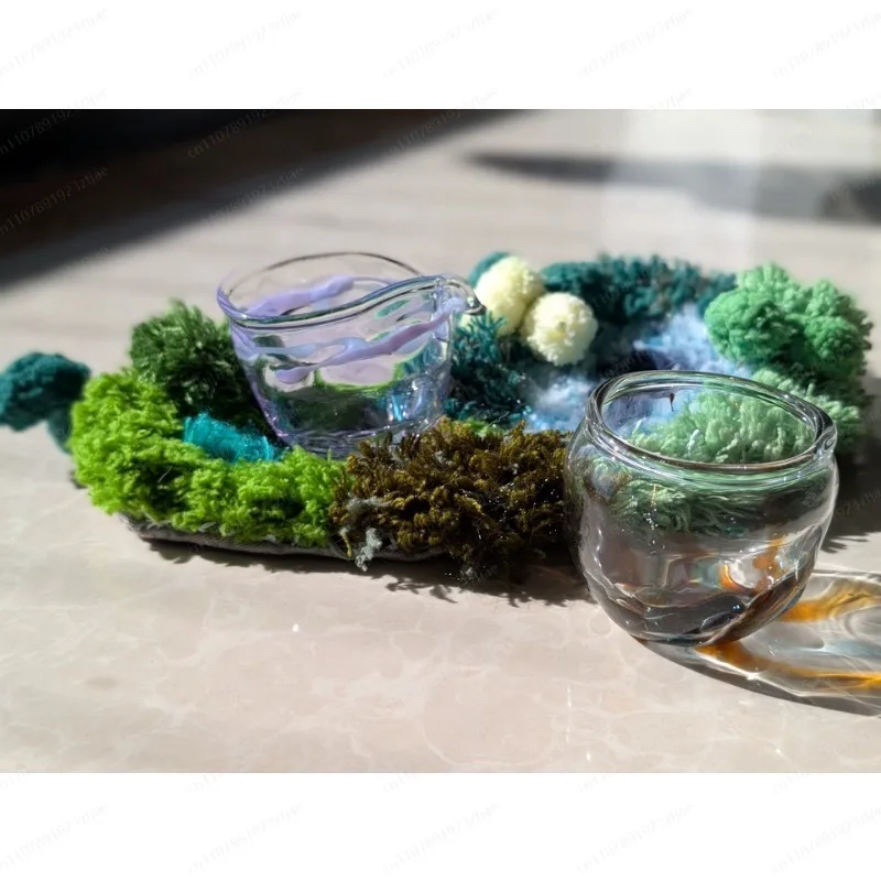 

BlueIsle Moss Coaster DIY Kit, Handmade Gift for Craft Lovers, Complete Material Pack for Creative Home Decor