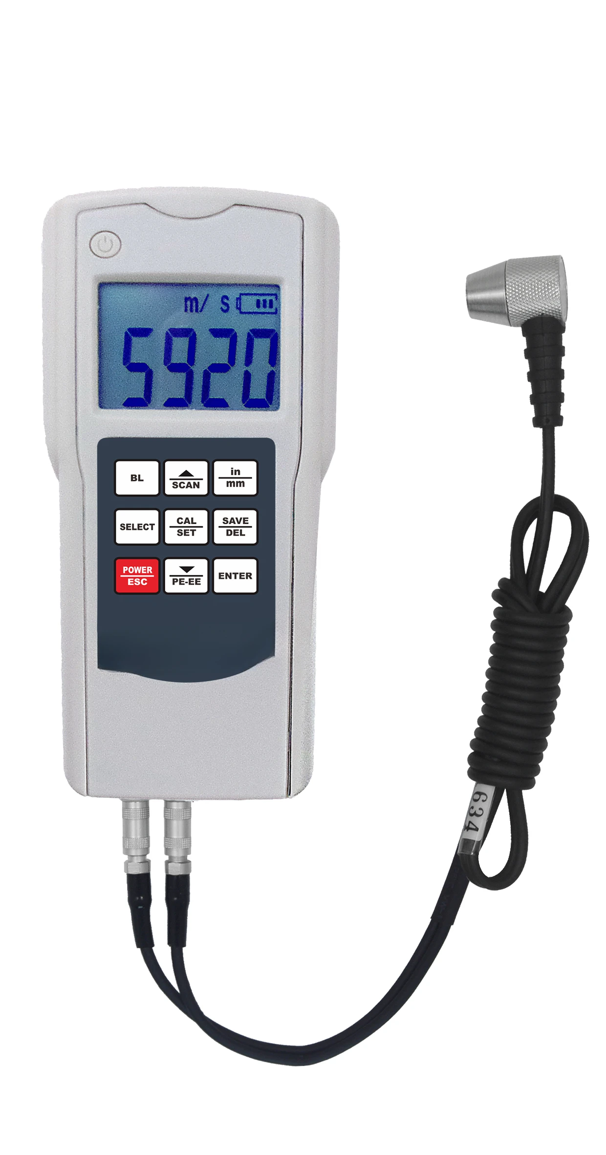 Ultrasonic Thickness Gauge T3 T6 Test Measurement Test CerMet Plastic Nylon Glass