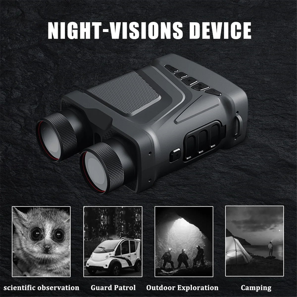 

R12 5X Zoom Digital Telescope Infrared Night Vision Binocular for Hunting Camping Professional 300M Night Vision Device Rich