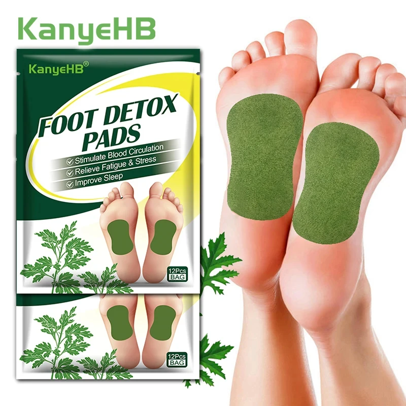 

12-48pcs Detox Foot Patches Stress Relief Feet Deep Sleep Detox Sticker Foot Skin Toxins Detoxification Cleaning Foot Care Pad