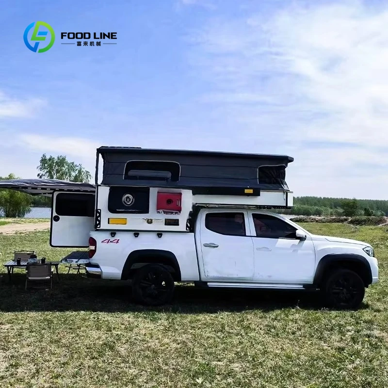 Customized RV Lightweight Pickup Pop up Camper Slide in Truck Camper 4x4 Off Road Truck Camper Cabin