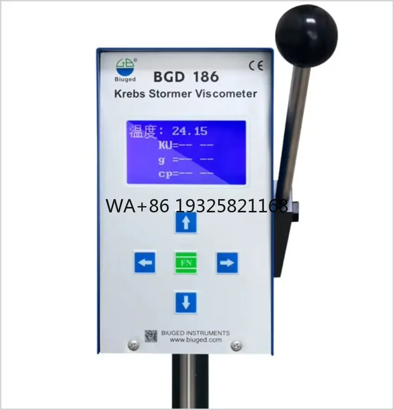 BGD 186 Intelligent Krebs Stormer Viscometer Digital Display Stormer Viscosity Tester ASTM D562