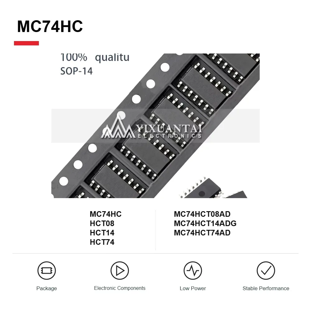 MC74HCT08AD MC74HCT14ADG MC74HCT74AD Logic IC Chips SOP14 10PCS
