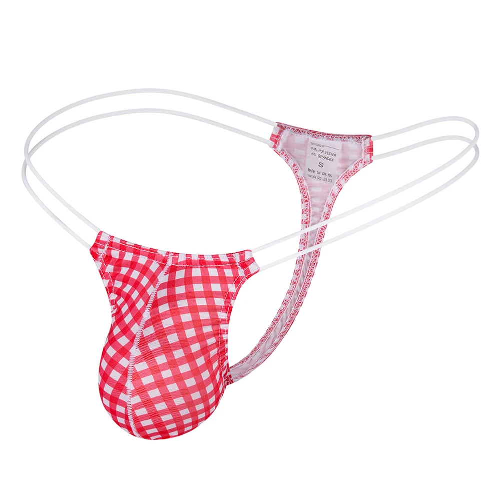 Tanga Sexy con bolsa para bulto para Hombre, Tanga con espalda en T, ropa interior transpirable de cintura baja, Tanga para Hombre, lencería, calzoncillos con espalda en T