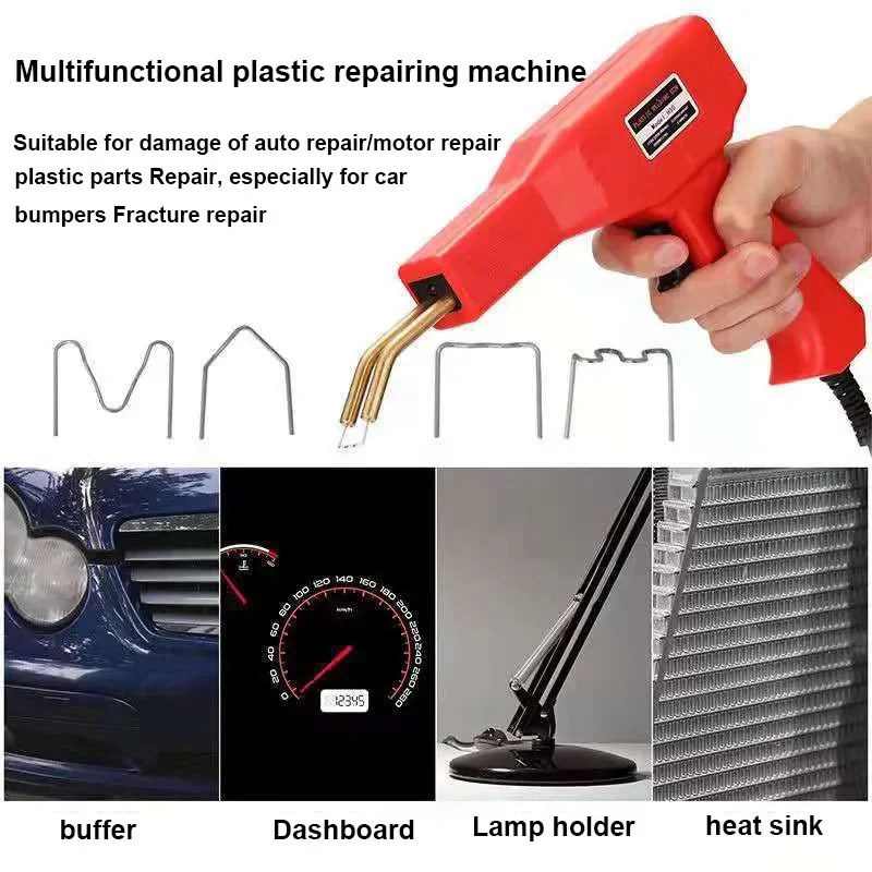 50W Handy Plastics Welders Garage Tools Hot Staplers Machine Staple PVC Repairing Machine Car Bumper Repairing Welding Tool