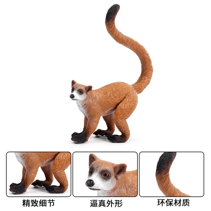 Children's cognitive solid simulation wildlife model Long tail langur zoo orangutan monkey model toy