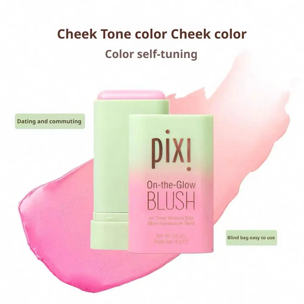 3-in-1 multifunctionele Blush Stick Easy Color Rouge Brusher Waterproof Blusher Cream Rendering Matte Contour Make-up